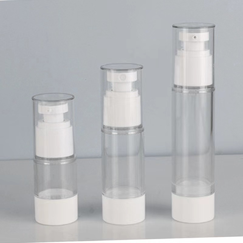 Transparente PP-Hautpflege-Airless-Pumpflasche